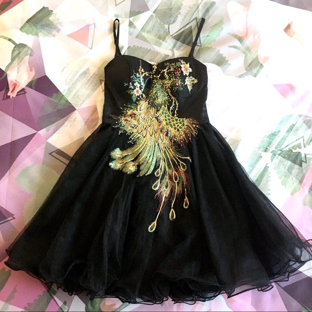 ModCloth - Pretty Peacock Party Dress